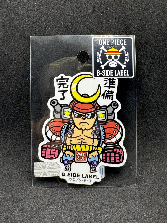 ONE PIECE - Franky Official B-SIDE LABEL Waterproof Sticker