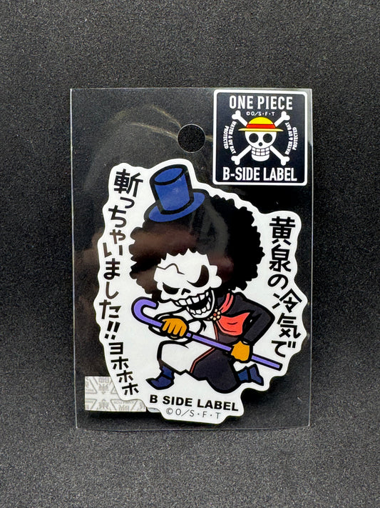 ONE PIECE - Brook Official B-SIDE LABEL Waterproof Sticker