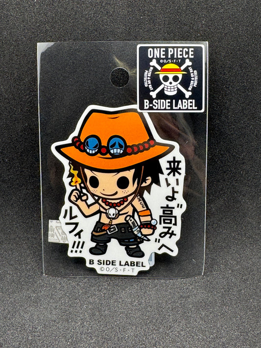 ONE PIECE - Portgas D. Ace Official B-SIDE LABEL Waterproof Sticker