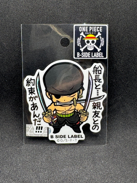 ONE PIECE - Roronoa Zoro Official B-SIDE LABEL Waterproof Sticker