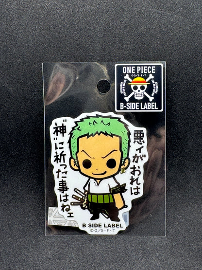 ONE PIECE - Roronoa Zoro Official B-SIDE LABEL Waterproof Sticker
