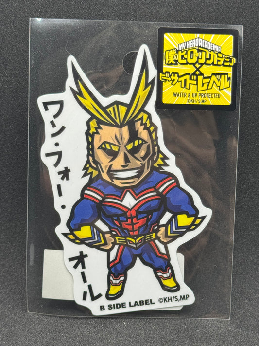 My Hero Academia -All Might (A) Official B-SIDE LABEL Waterproof Sticker