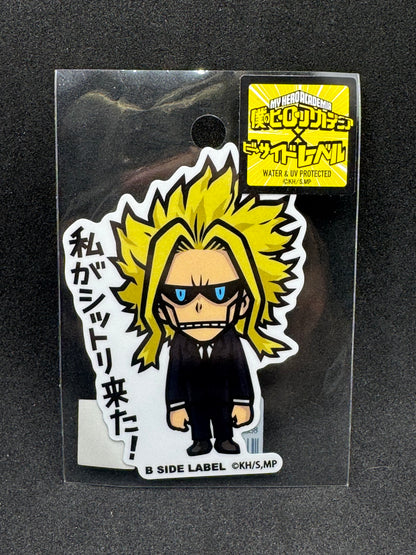 My Hero Academia -All Might (B) Official B-SIDE LABEL Waterproof Sticker