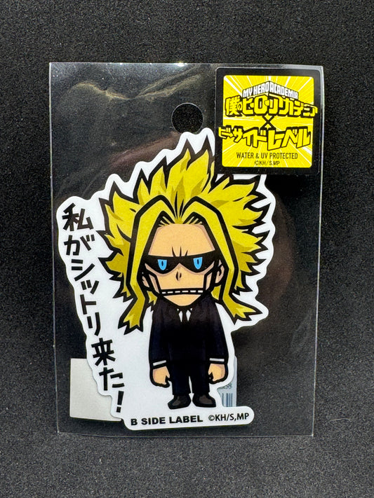My Hero Academia -All Might (B) Official B-SIDE LABEL Waterproof Sticker